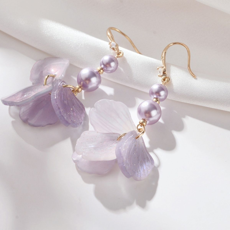 Σκουλαρίκια - Κράμα ψευδάργύρου - Γεωμετρικός σχεδιασμός - Ηλεκτροπλατίωση - Κορεάτικο στυλ - Φρέσκα και γλυκά