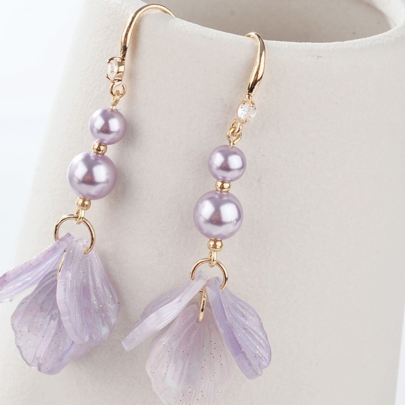 Σκουλαρίκια - Κράμα ψευδάργύρου - Γεωμετρικός σχεδιασμός - Ηλεκτροπλατίωση - Κορεάτικο στυλ - Φρέσκα και γλυκά