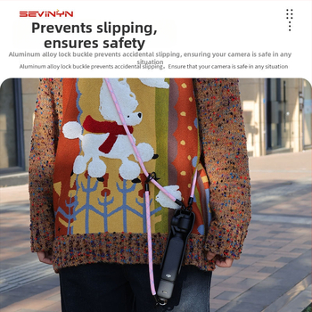 Lanyard pre Osmo Pocket 3 s ochranným krytom, nylonový diagonálny remienok