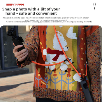 Lanyard pre Osmo Pocket 3 s ochranným krytom, nylonový diagonálny remienok