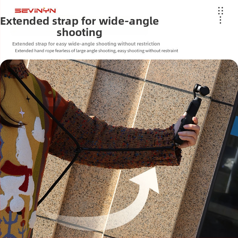 Lanyard pre Osmo Pocket 3 s ochranným krytom, nylonový diagonálny remienok