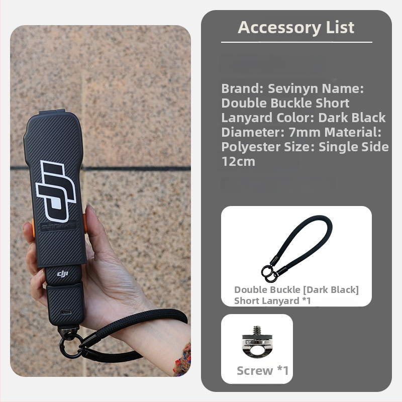 Lanyard pre Osmo Pocket 3 s ochranným krytom, nylonový diagonálny remienok