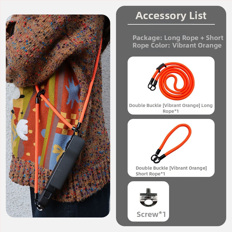 Lanyard pre Osmo Pocket 3 s ochranným krytom, nylonový diagonálny remienok