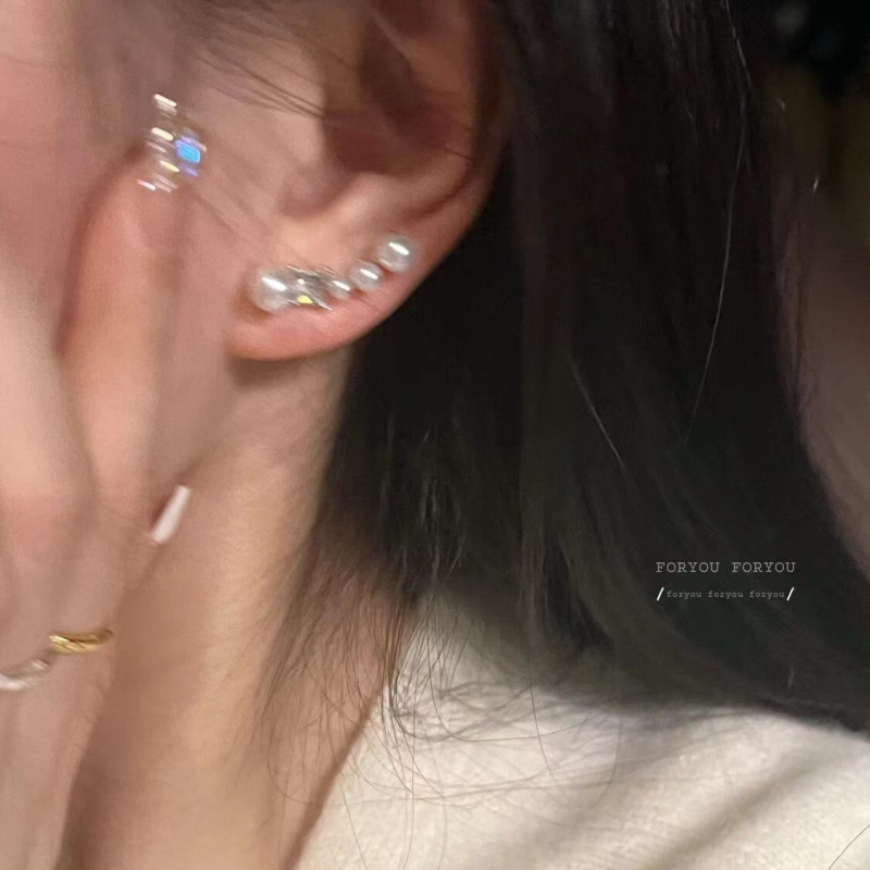 Обици Candycat, сплав, електропластиран покритие, геометричен дизайн