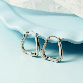 Обеци за жени, мед, геометричен дизайн, пролет 2023