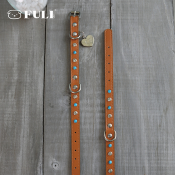 Fuli pet Desert Knight Δερμάτινο περιλαίμιο σκύλου — κατάλληλο για όλους τους σκύλους