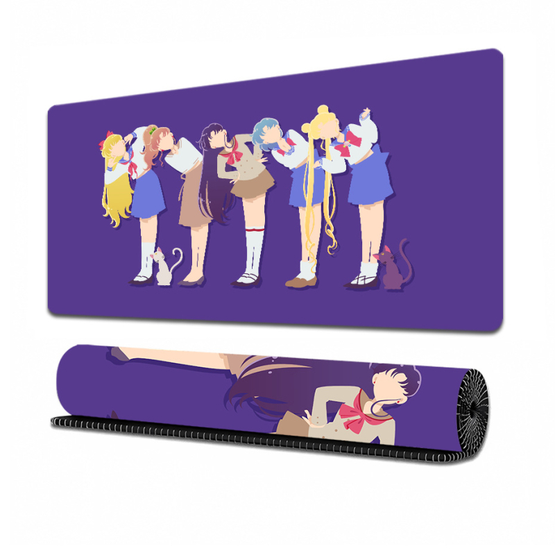 Sailor Moon Rajzfilm Asztali Pad - Természetes gumi, Csúszásmentes, Termikus transzfer nyomtatás, Logó nyomtatás, OEM testreszabás