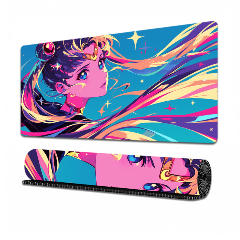 Sailor Moon Rajzfilm Asztali Pad - Természetes gumi, Csúszásmentes, Termikus transzfer nyomtatás, Logó nyomtatás, OEM testreszabás