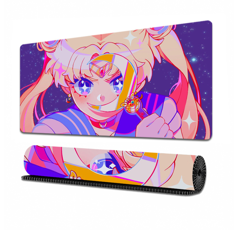 Sailor Moon Rajzfilm Asztali Pad - Természetes gumi, Csúszásmentes, Termikus transzfer nyomtatás, Logó nyomtatás, OEM testreszabás