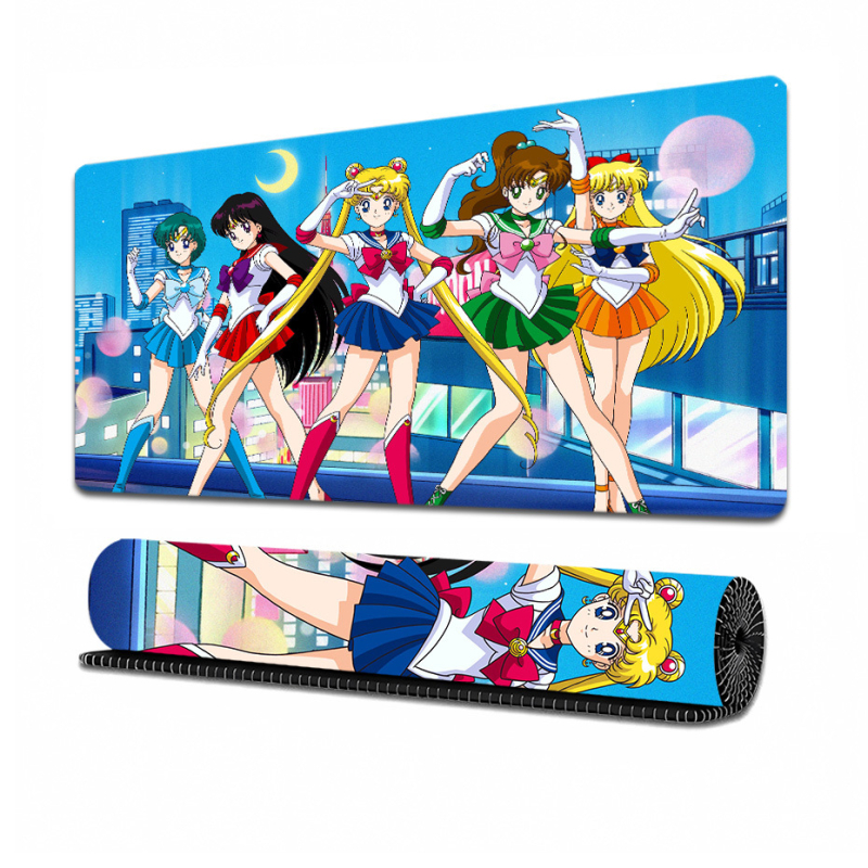 Sailor Moon Rajzfilm Asztali Pad - Természetes gumi, Csúszásmentes, Termikus transzfer nyomtatás, Logó nyomtatás, OEM testreszabás