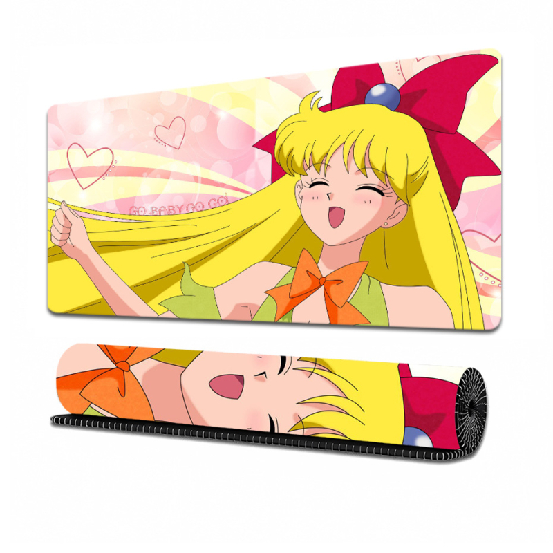 Sailor Moon Rajzfilm Asztali Pad - Természetes gumi, Csúszásmentes, Termikus transzfer nyomtatás, Logó nyomtatás, OEM testreszabás