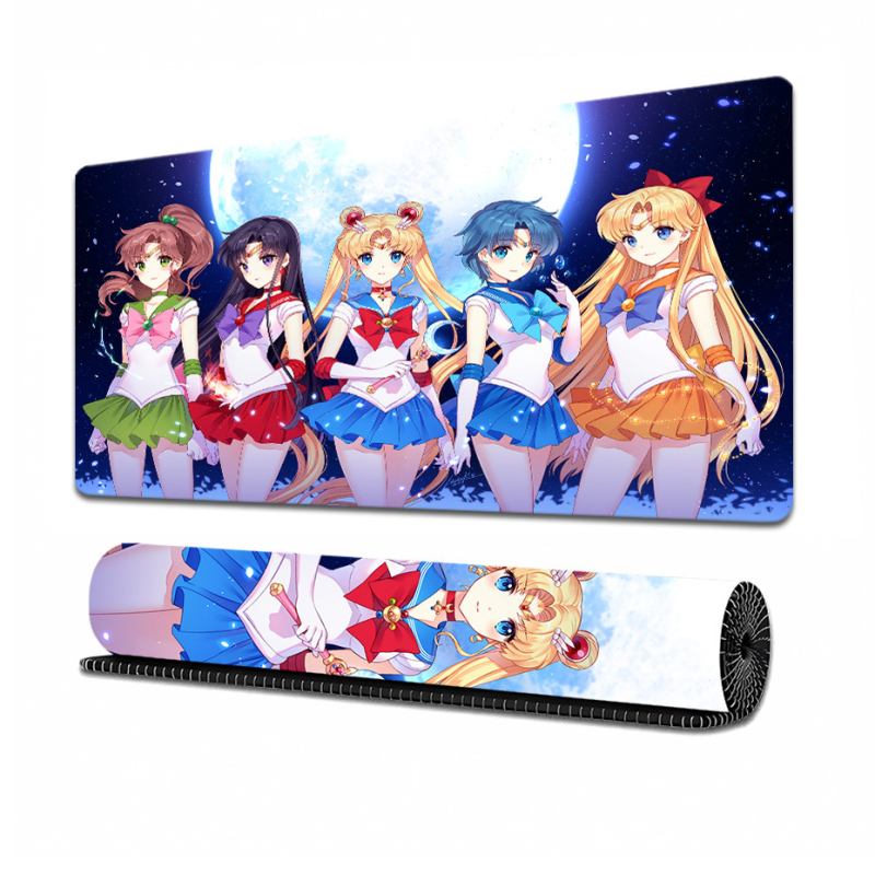 Sailor Moon Rajzfilm Asztali Pad - Természetes gumi, Csúszásmentes, Termikus transzfer nyomtatás, Logó nyomtatás, OEM testreszabás