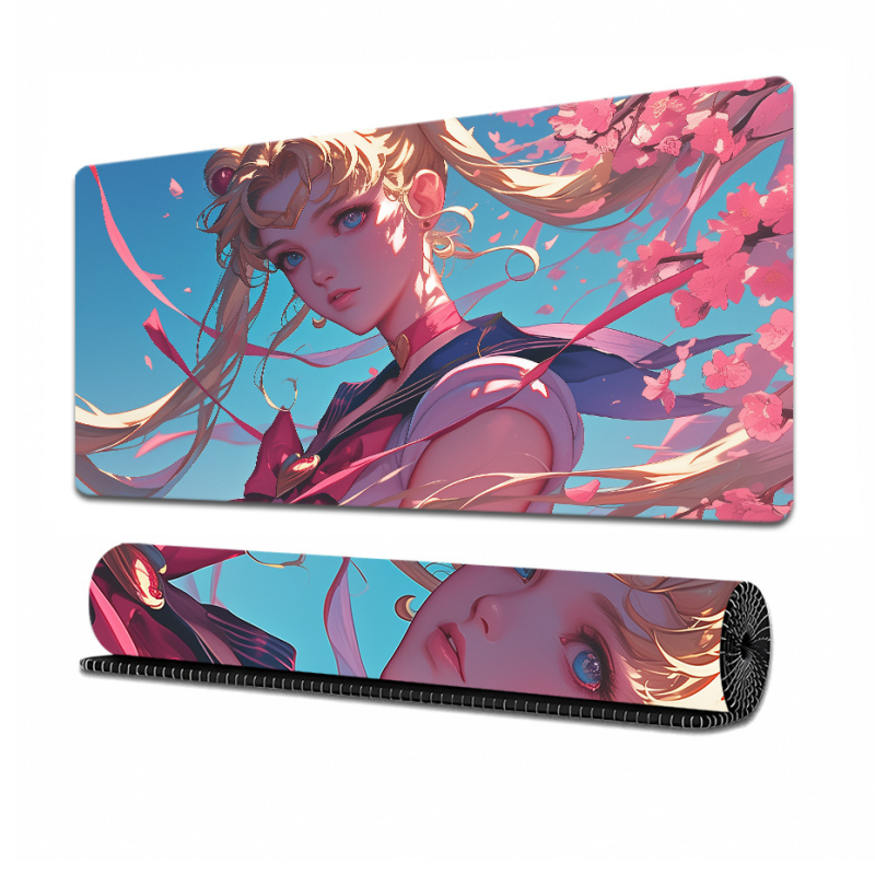 Sailor Moon Rajzfilm Asztali Pad - Természetes gumi, Csúszásmentes, Termikus transzfer nyomtatás, Logó nyomtatás, OEM testreszabás