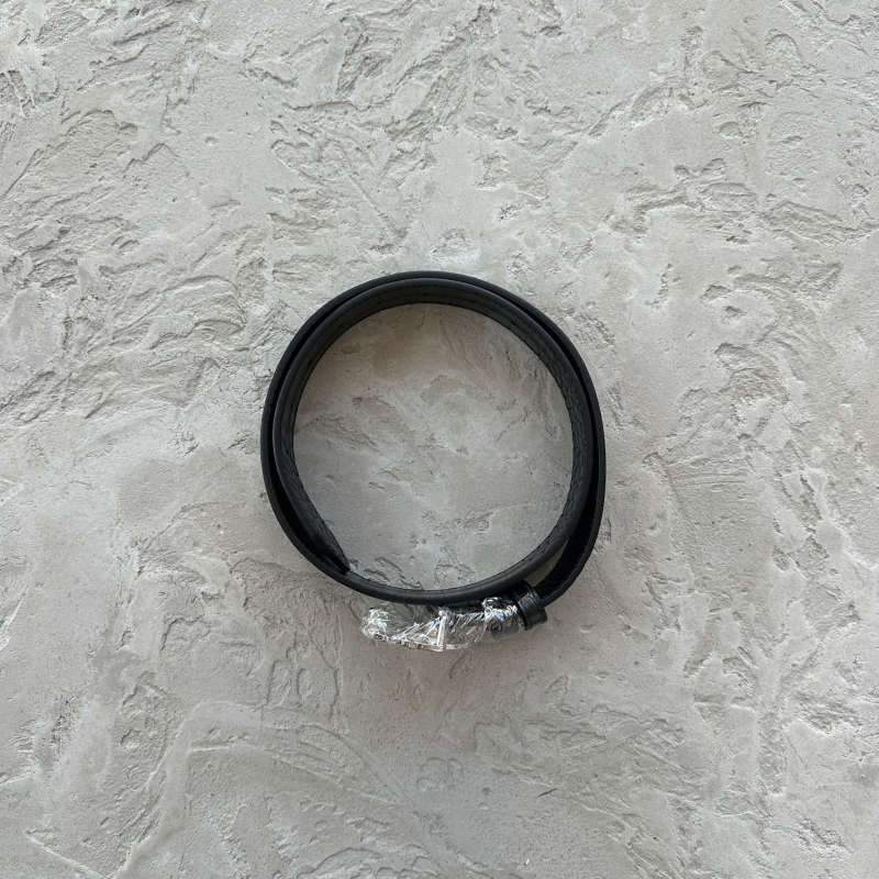 Centură unisex din piele split, cataramă din oțel inoxidabilă și închidere cu șnur, Primăvara 2025