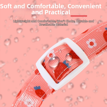 Augintinio harnasas ir pavadėlio rinkinys — karikatūrų raštas, austas audinys