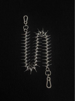 Metalni kaiš za struk za hlače, oblik riblje kosti, punk ulični stil, unisex