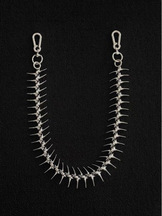 Metalni kaiš za struk za hlače, oblik riblje kosti, punk ulični stil, unisex