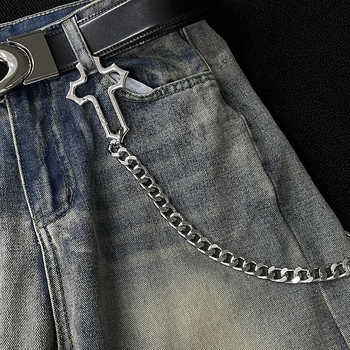 Veriga za hlače s križnim oblikom od legure, unisex, ljeto 2025