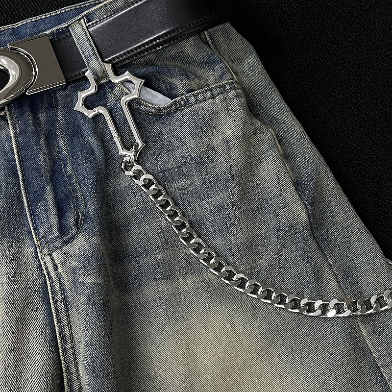 Veriga za hlače s križnim oblikom od legure, unisex, ljeto 2025