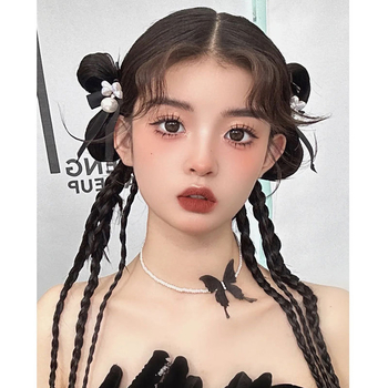 Choker ogrlica s imitacijskim perlama, ručna izrada, leptir detalj, lanac ključne kosti, Pure Korean Jewelry