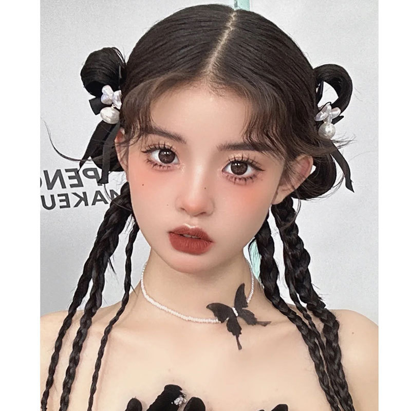 Choker ogrlica s imitacijskim perlama, ručna izrada, leptir detalj, lanac ključne kosti, Pure Korean Jewelry