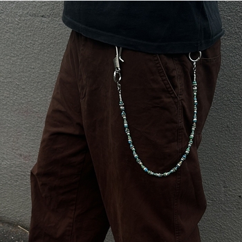 Lanac za hlače, ručno izrađeni, unisex, češke perle, jesen 2024