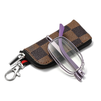 Anji naočale za čitanje - Prijenosne, sklopive, unisex, potpuno metalni okvir, A.C. leće