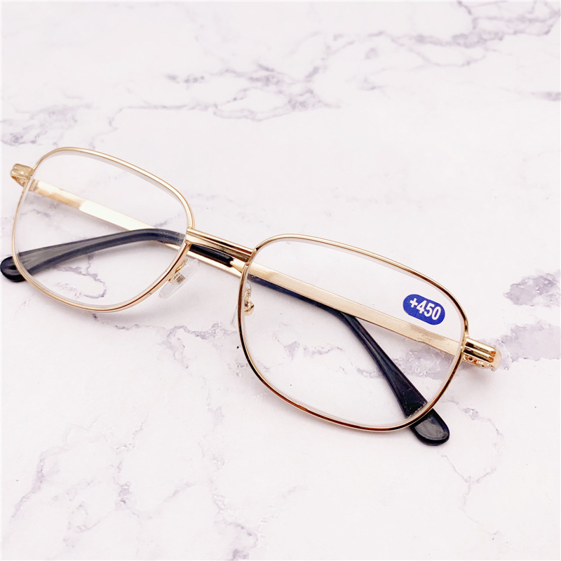 Γυαλιά ανάγνωσης, μοντέλο 2003, μεταλλικό πλαίσιο, φακοί από γυαλί, πλήρης σκελετός