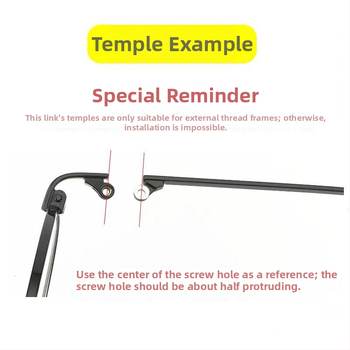 Metaliniai akinėlių kojų priedai – pora su vienu dantimi, universalus suderinamumas, Haiyu, 2023 m. pavasaris