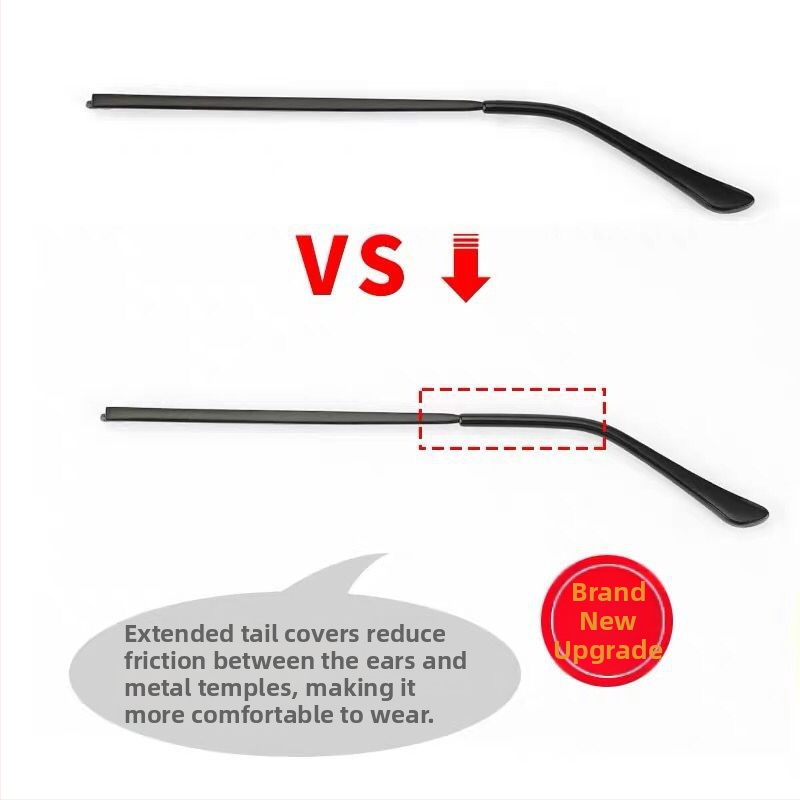 Metāla brillēm kājiņu aksesuārs — pāris ar vienu zobu, universāla saderība, Haiyu, pavasaris 2023