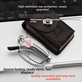 Очила за четене с метална пълна рамка — лещи от смола, антирадиационни и антисиня светлина, квадратна форма, оригинален дизайн