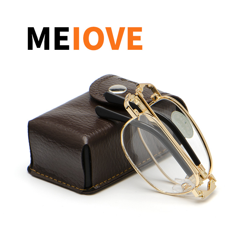 Очила за четене, метален рамков корпус, стъклени лещи, удароустойчиви, модел 8002.