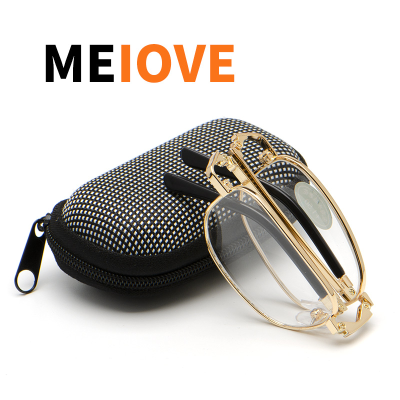 Очила за четене, метален рамков корпус, стъклени лещи, удароустойчиви, модел 8002.