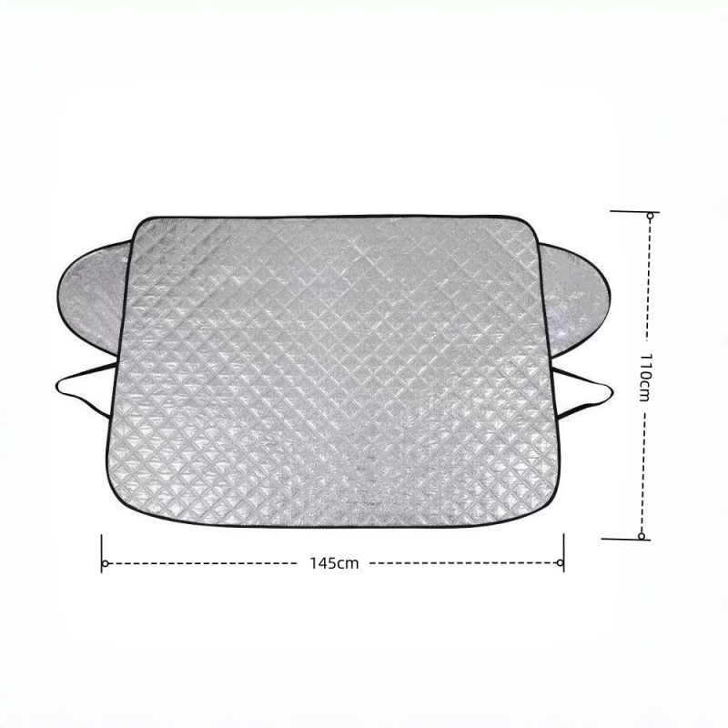 Esiklaasi kaitsekate autole, universaalne, paksendatud alumiiniumfoolium, klõpsuga paigaldus, 440 g