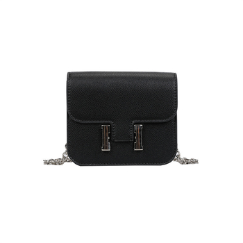 PU crossbody torbica s poklopcem, vodoravni kvadratni oblik, unutarnji ID džep