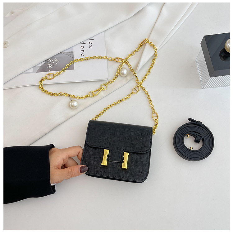 PU crossbody torbica s poklopcem, vodoravni kvadratni oblik, unutarnji ID džep