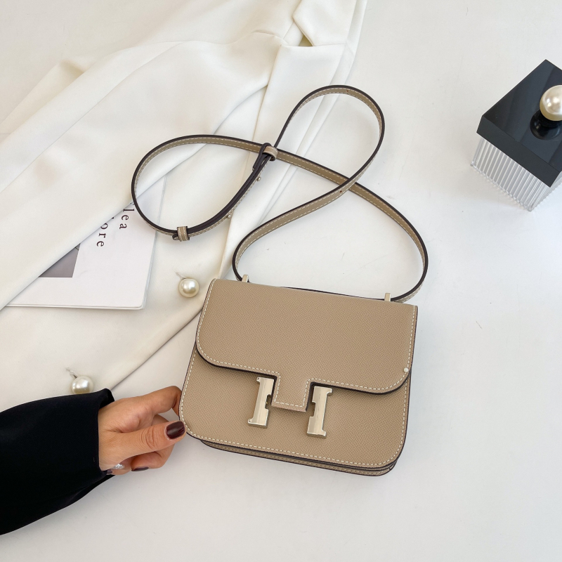 PU crossbody torbica s poklopcem, vodoravni kvadratni oblik, unutarnji ID džep