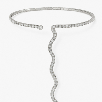 Nyaklánc vízcsepp formájú, INS stílusú, ötvözet, Water Diamond medál, reguláris lánc, 30 g