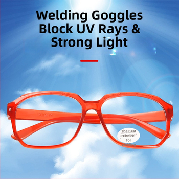 Aizsargbrilles gāzes un argona loka metināšanai — PVC rāmis, lēca 1,5 mm, 99% gaismas caurlaidība