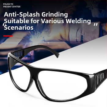 Aizsargbrilles gāzes un argona loka metināšanai — PVC rāmis, lēca 1,5 mm, 99% gaismas caurlaidība