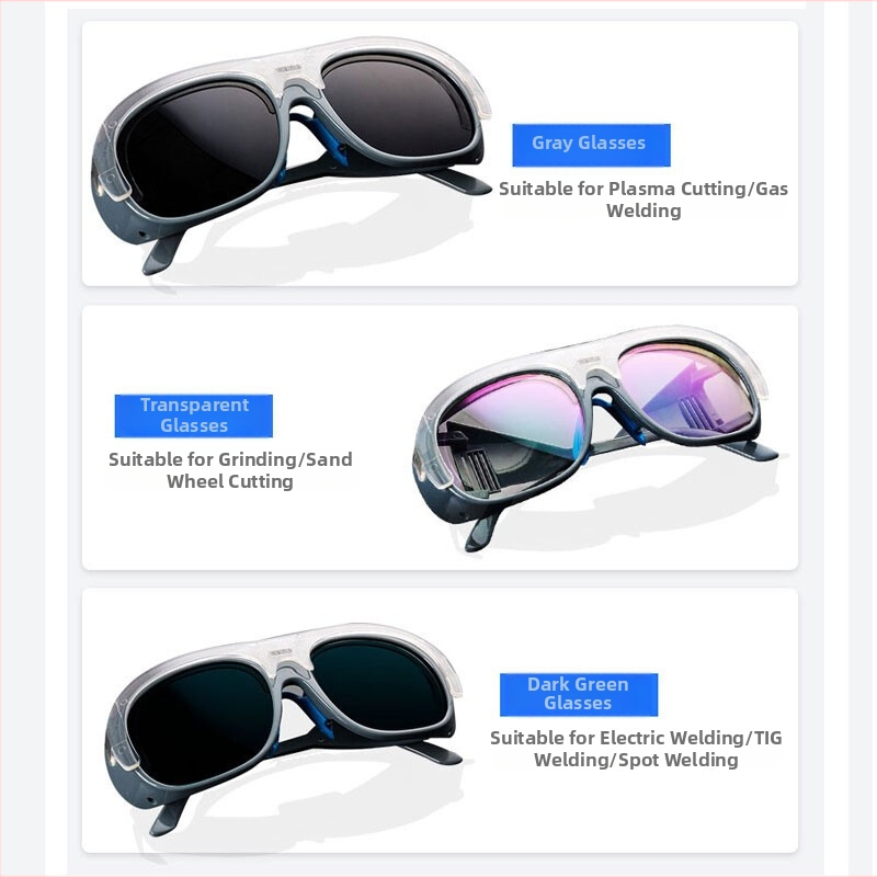New Welding Friends aizsargbrilles metināšanai, sveķu rāmis, noņemams rāmis, pret atspīdumu, pret šļakatām, pret triecieniem