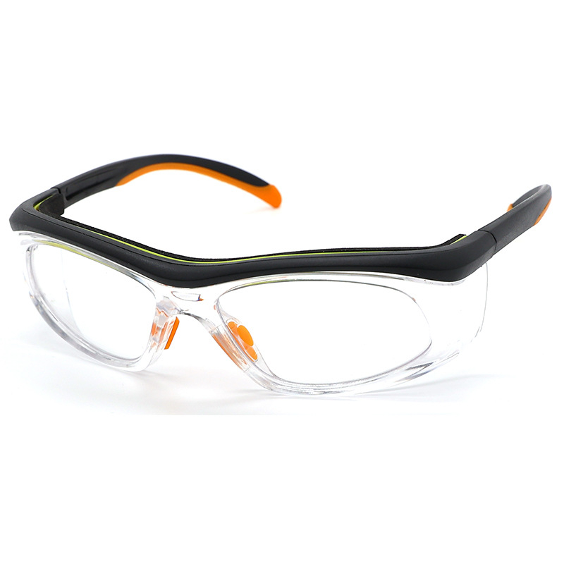 Aizsargbrilles darbam: modelis GY06, regulējams rāmis miopijai, lēca 1.6 mm, 100% gaismas caurlaidība, HD skaidra lēca, GB1466 standarts, aizsardzība pret vēju, putekļiem un šļakatām