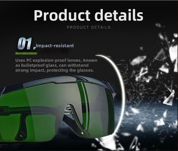 Suvirinimo apsauginiai akiniai (UV apsauga; atsparumas smūgiams; Eye wash)