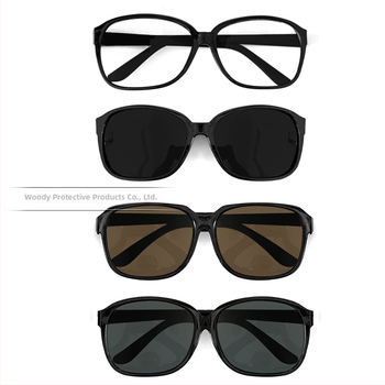 Woody 868 Ochelari de protecție cu lentile PC + plano, grosime 2 mm, transmisie luminoasă 99%, praf și stropire pentru sudură