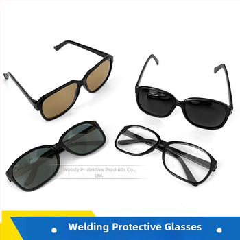 Woody 868 Ochelari de protecție cu lentile PC + plano, grosime 2 mm, transmisie luminoasă 99%, praf și stropire pentru sudură