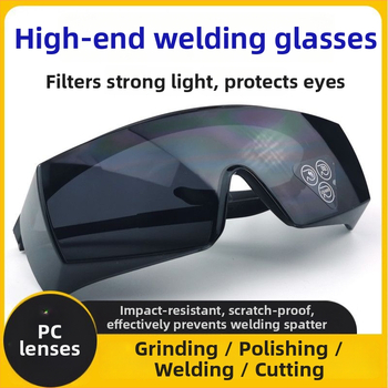 Aizsargbrilles metināšanai ar UV aizsardzību un triecienizturību, piemērotas gāzes un loka metināšanai