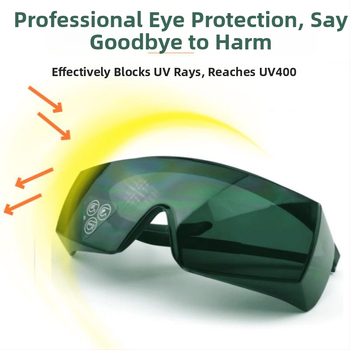 Aizsargbrilles metināšanai ar UV aizsardzību un triecienizturību, piemērotas gāzes un loka metināšanai