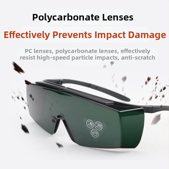 Aizsargbrilles metināšanai ar UV aizsardzību un triecienizturību, piemērotas gāzes un loka metināšanai