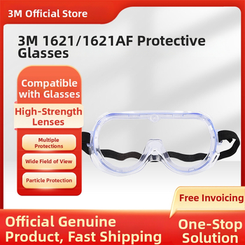 3M 1621af kaitseprillid, millel on udu vastu, keemiliste ainete, tolmu ja mõju vastu, UV-kaitse 99%