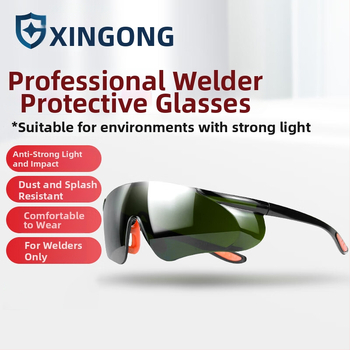 Zváračské okuliare, polykarbonátové šošovky, ochrana pri rezaní, anti-glare a ochrana očí, odolné voči nárazu, model XGY-9H